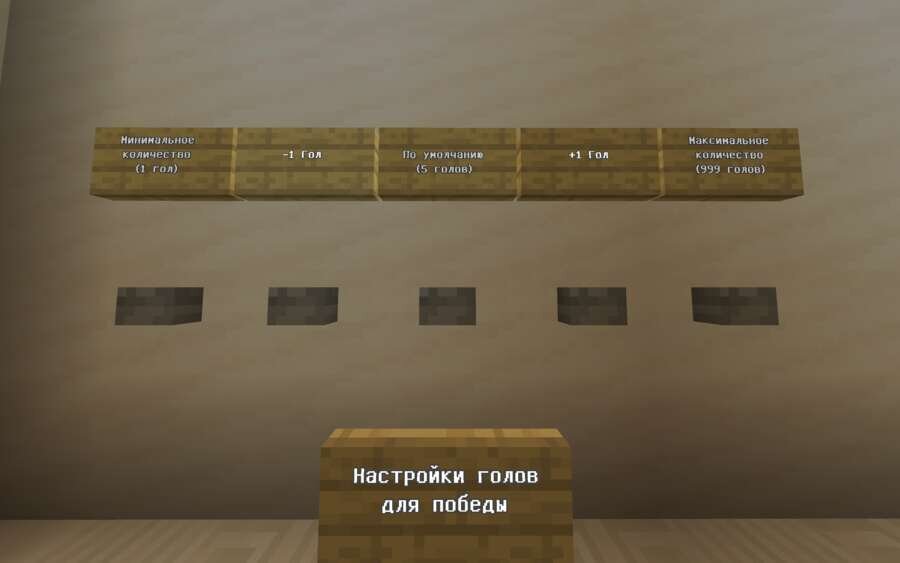 Настройки голов для победы