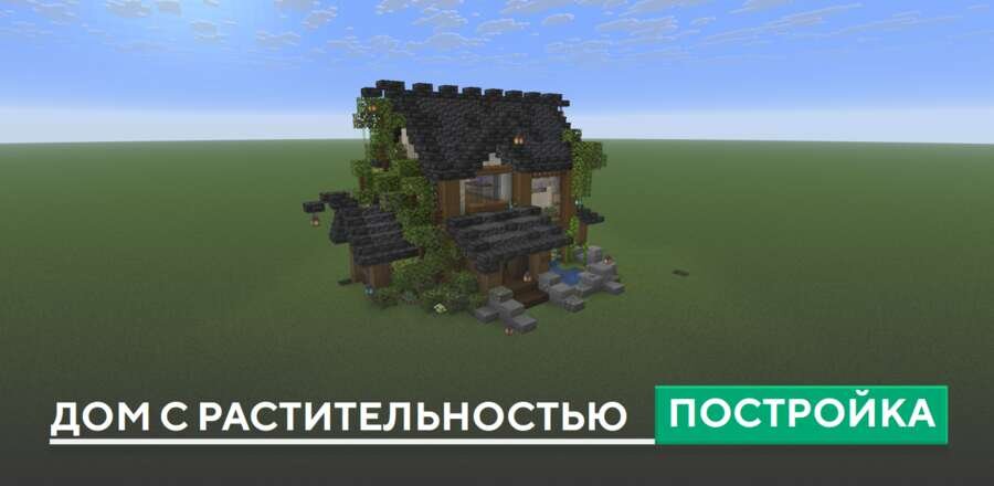 Постройка: Дом с растительностью