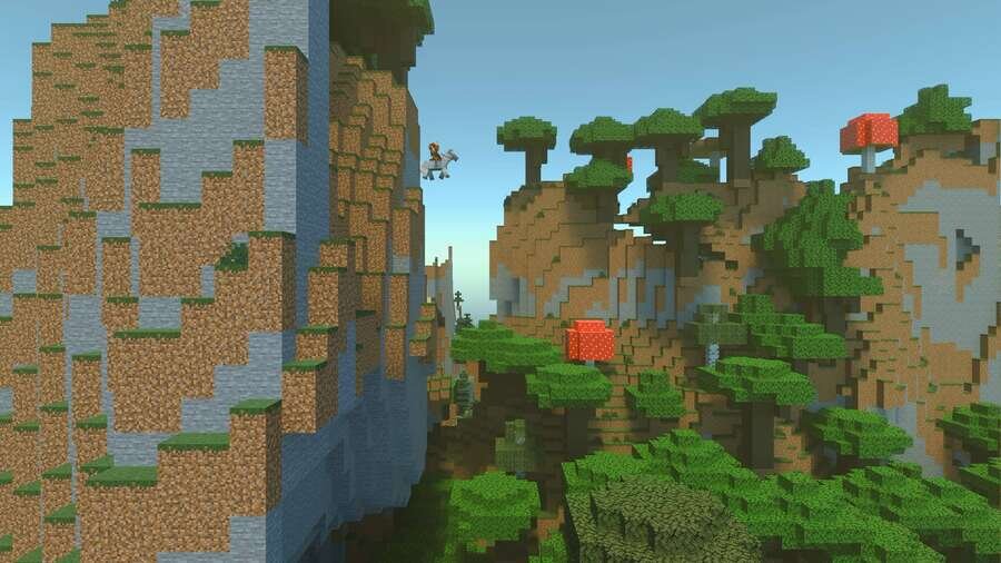 Игрок летит вниз на Лошади
